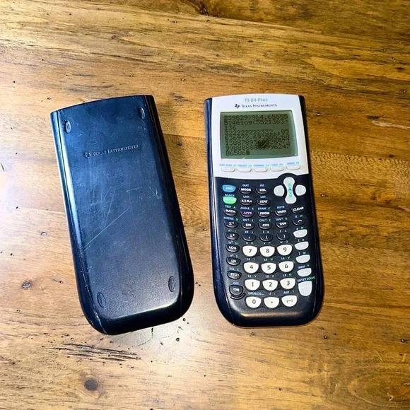 Texas Instruments Ti84 Plus Graphing Calculator in Black with Cover - Picture 1 of 17